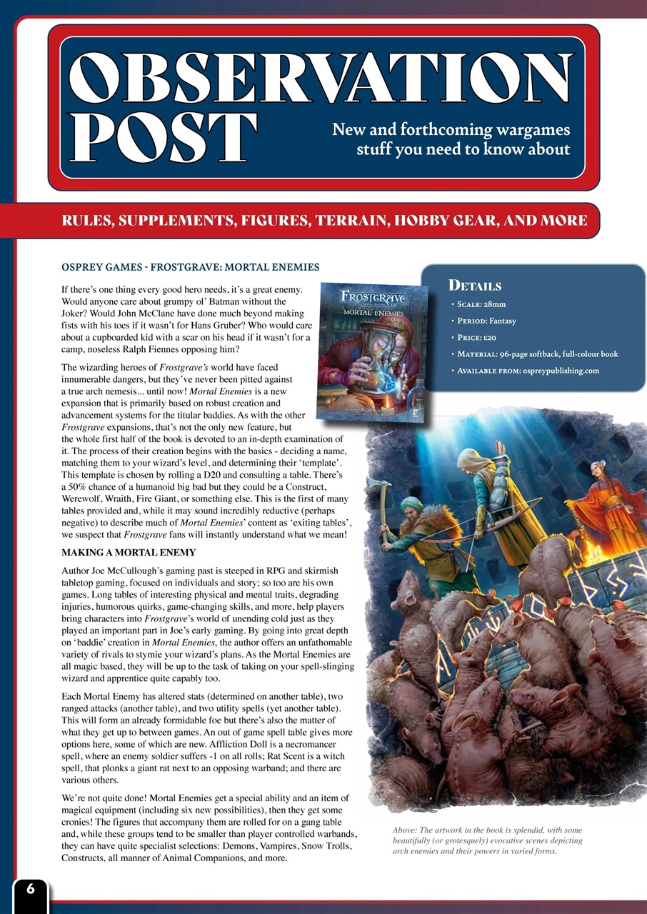 Wargames Illustrated Preview Pages