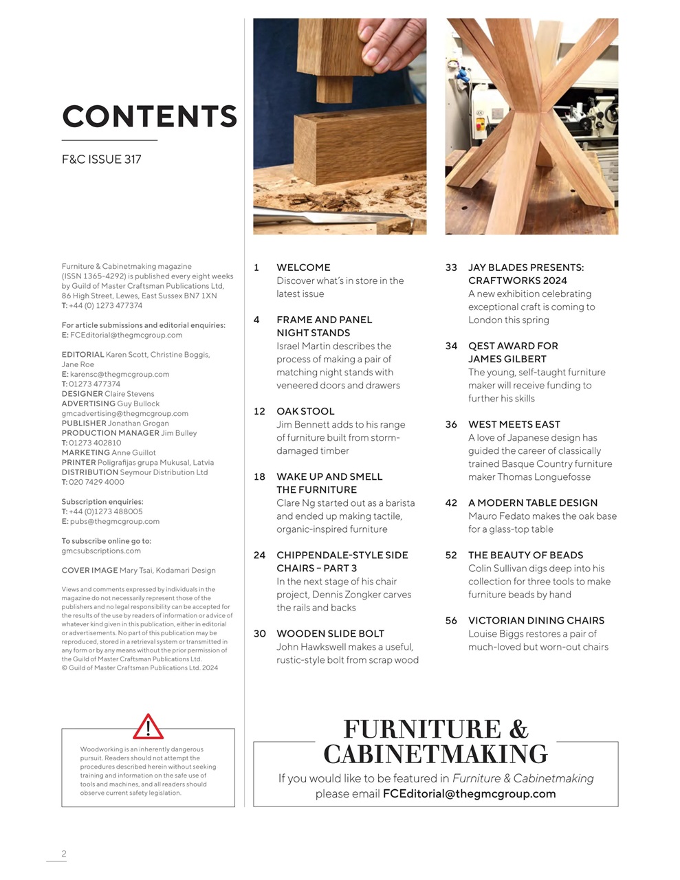 Furniture & Cabinetmaking Preview Pages