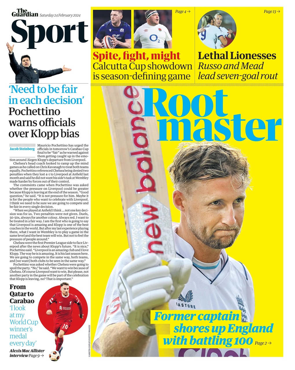 The Guardian Newspaper Preview Pages