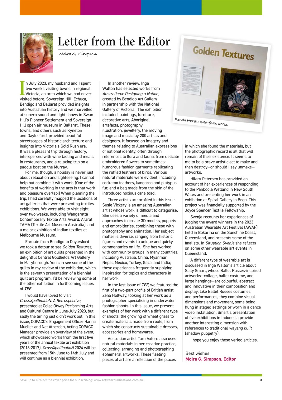 Textile Fibre Forum Preview Pages