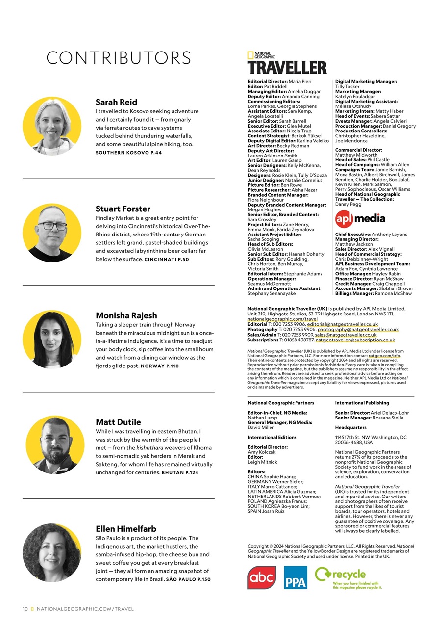 National Geographic Traveller UK Preview Pages