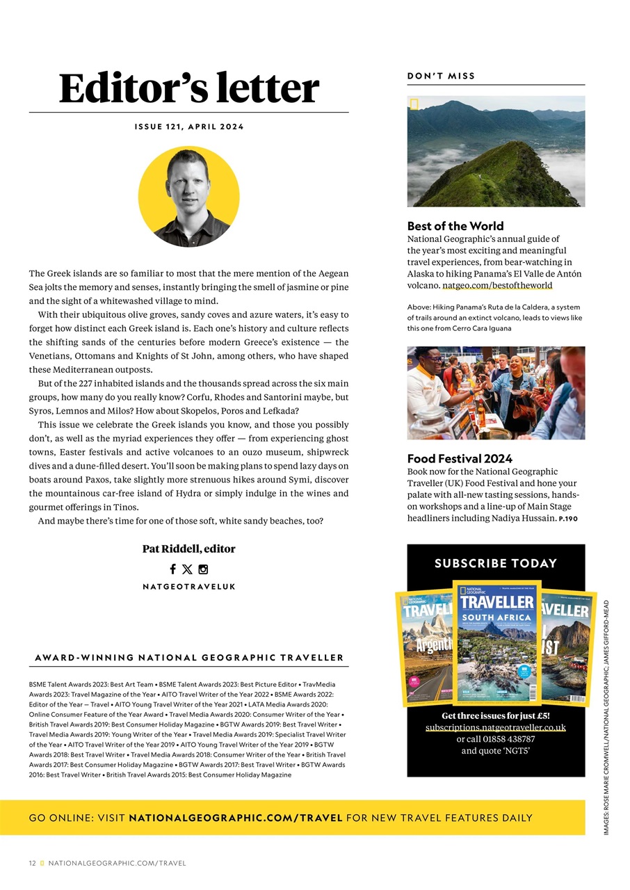 National Geographic Traveller UK Preview Pages