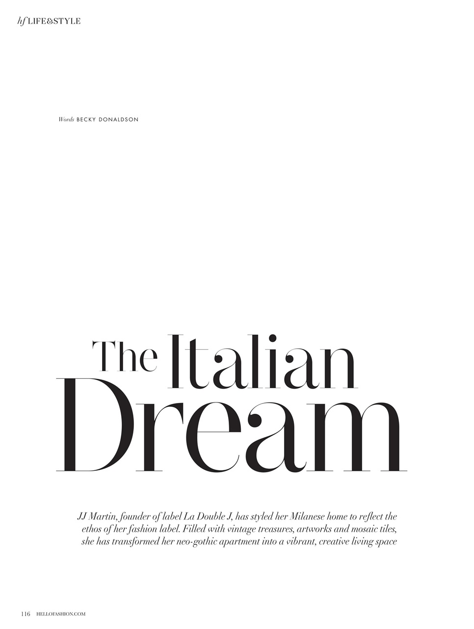 Hello! Fashion Monthly Preview Pages