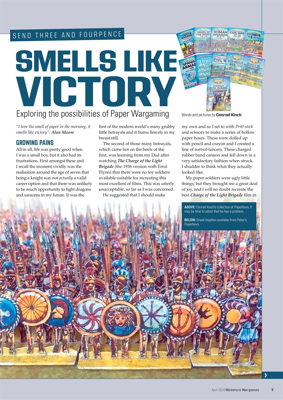 Miniature Wargames Preview Pages