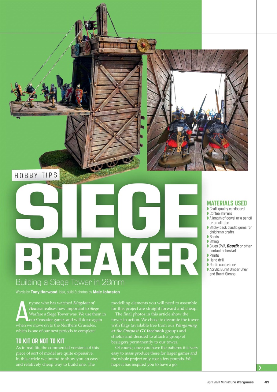 Miniature Wargames Preview Pages