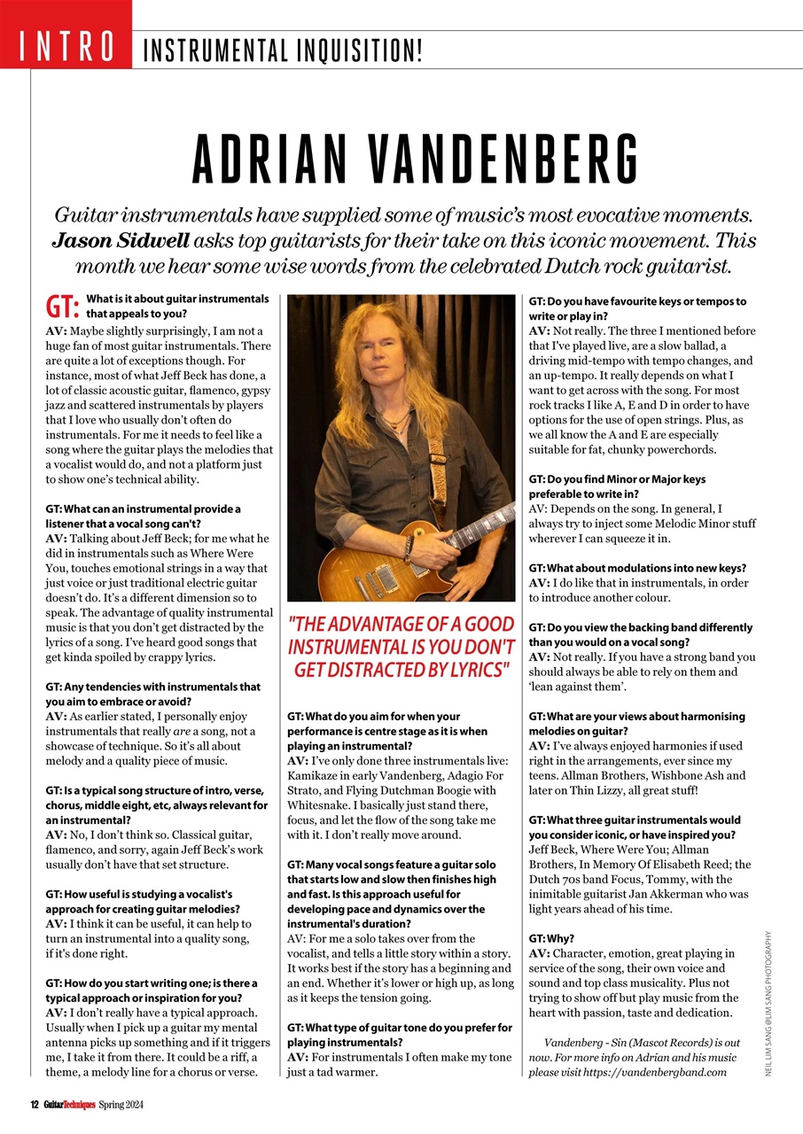 Guitar Techniques Preview Pages