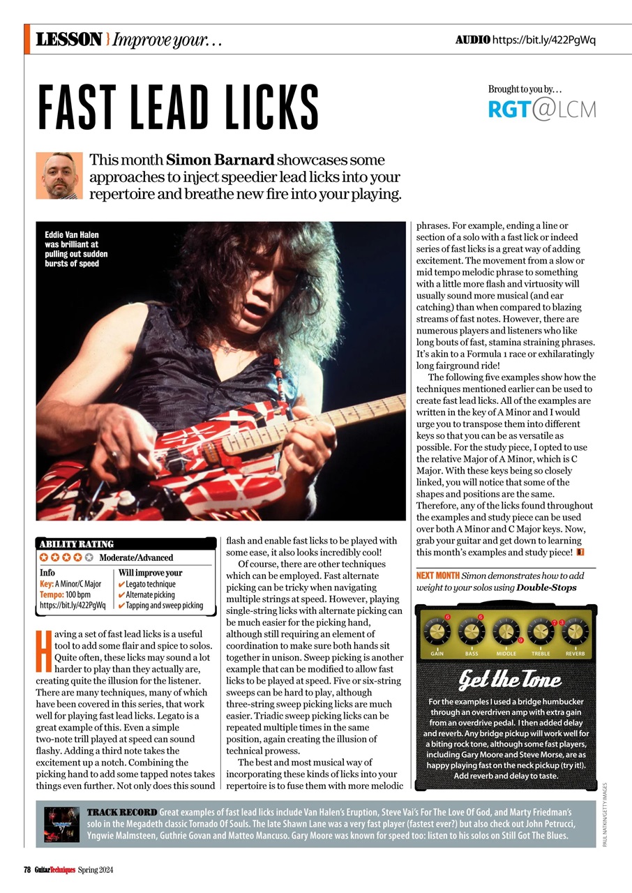 Guitar Techniques Preview Pages