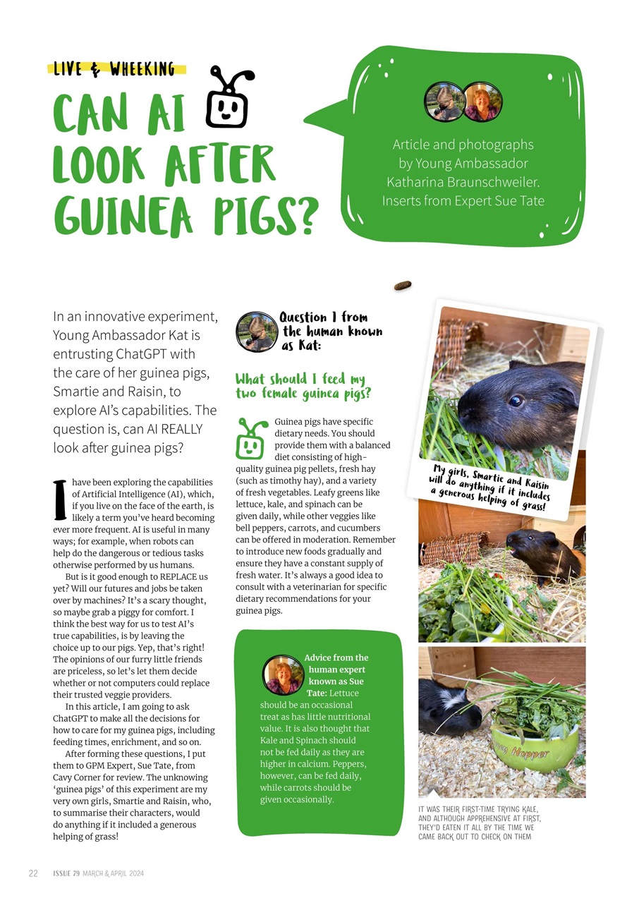 Guinea Pig Magazine Preview Pages