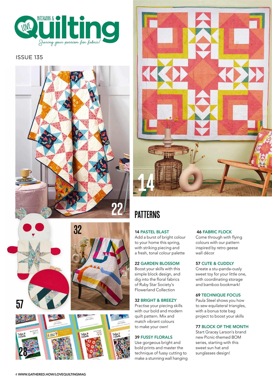 Love Patchwork & Quilting Preview Pages