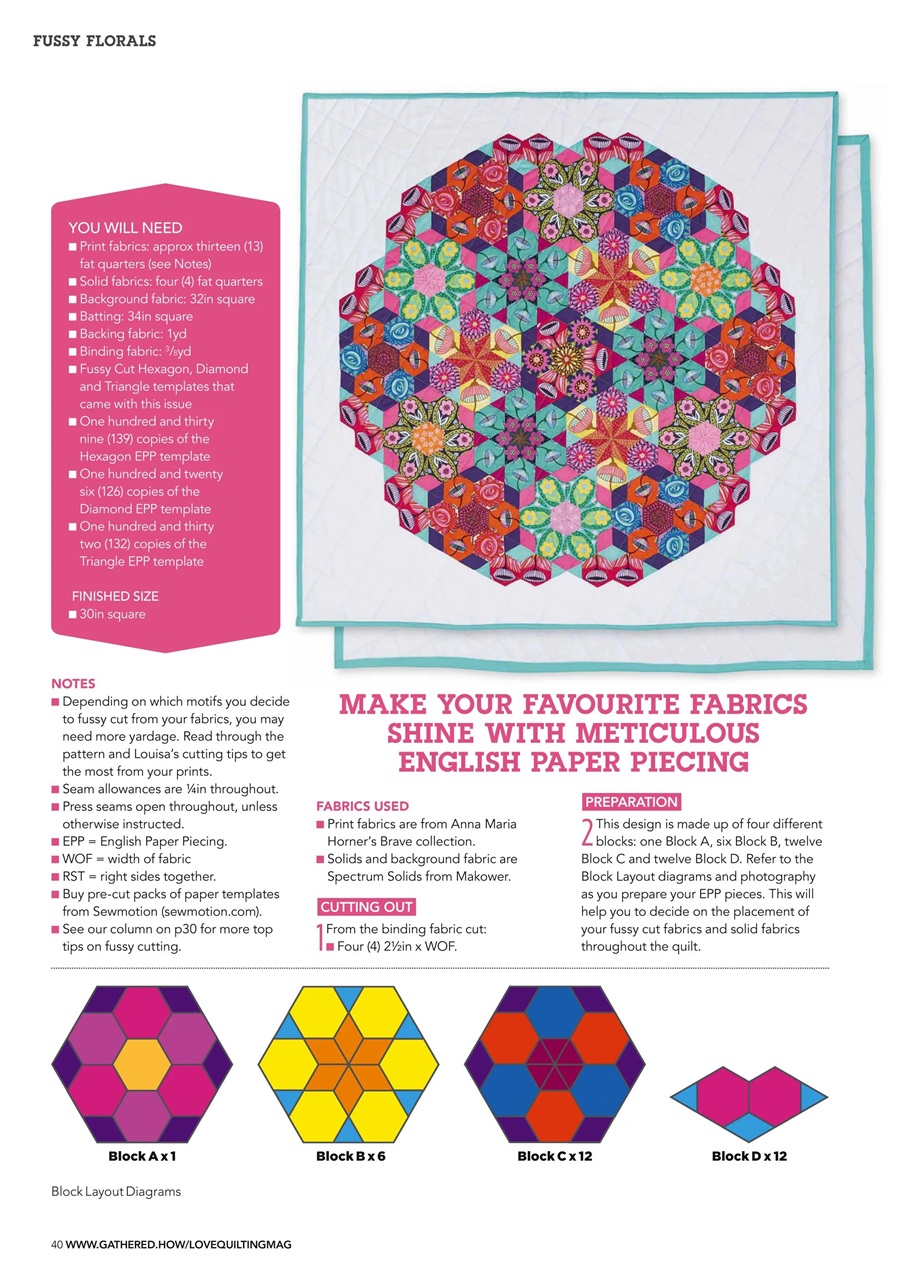 Love Patchwork & Quilting Preview Pages