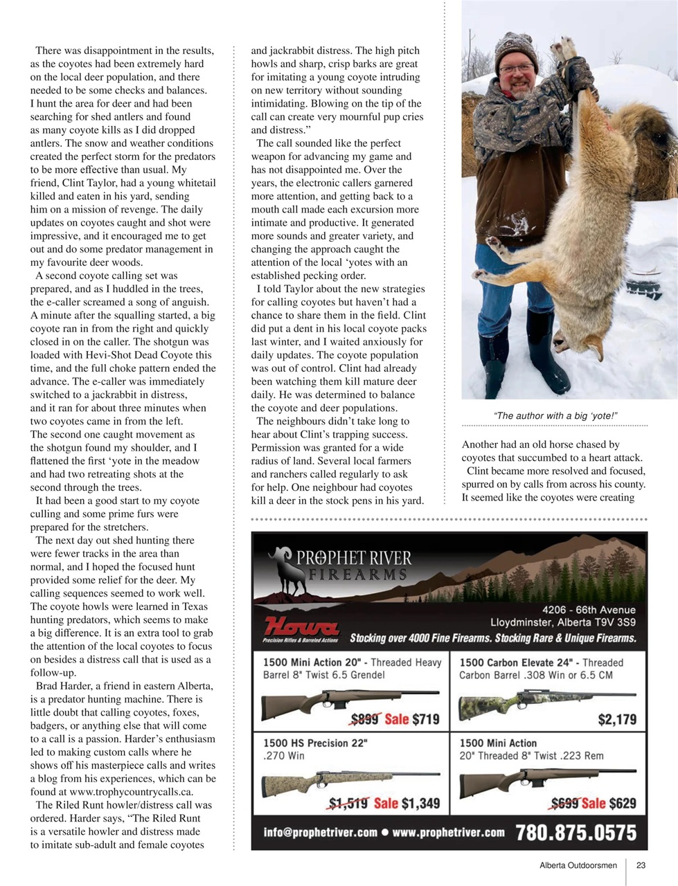 Alberta Outdoors Preview Pages