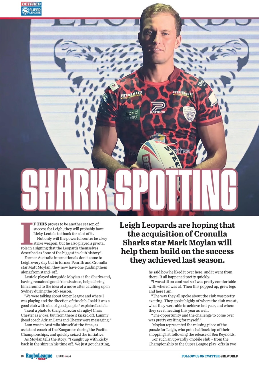 Rugby League World Preview Pages