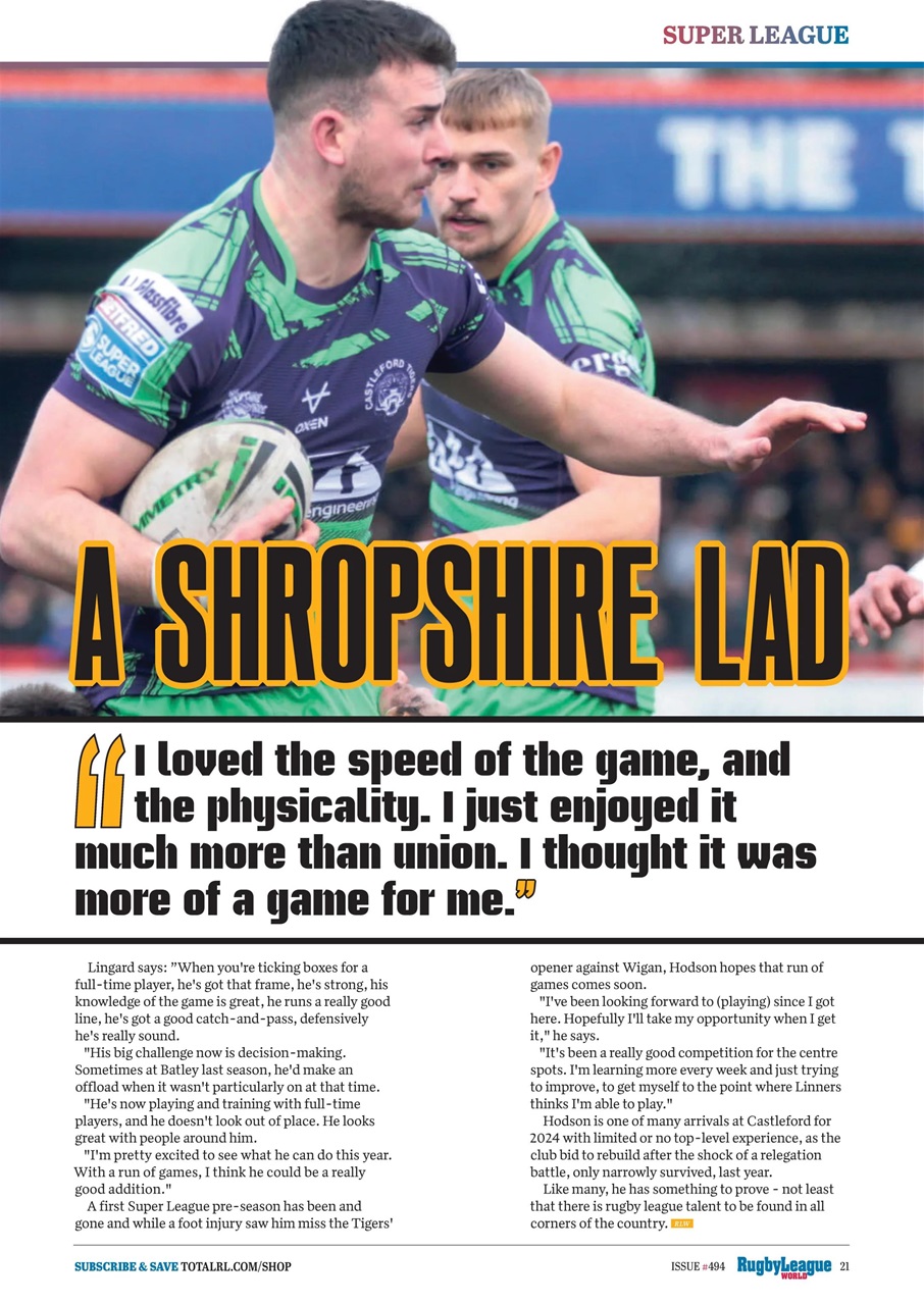 Rugby League World Preview Pages