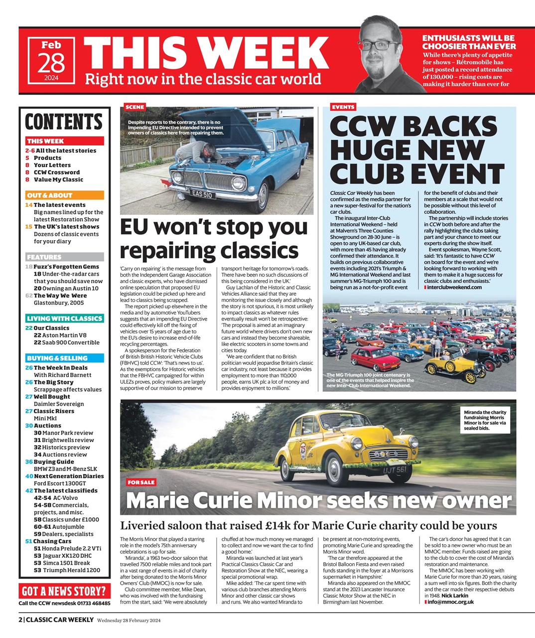 Classic Car Weekly Preview Pages