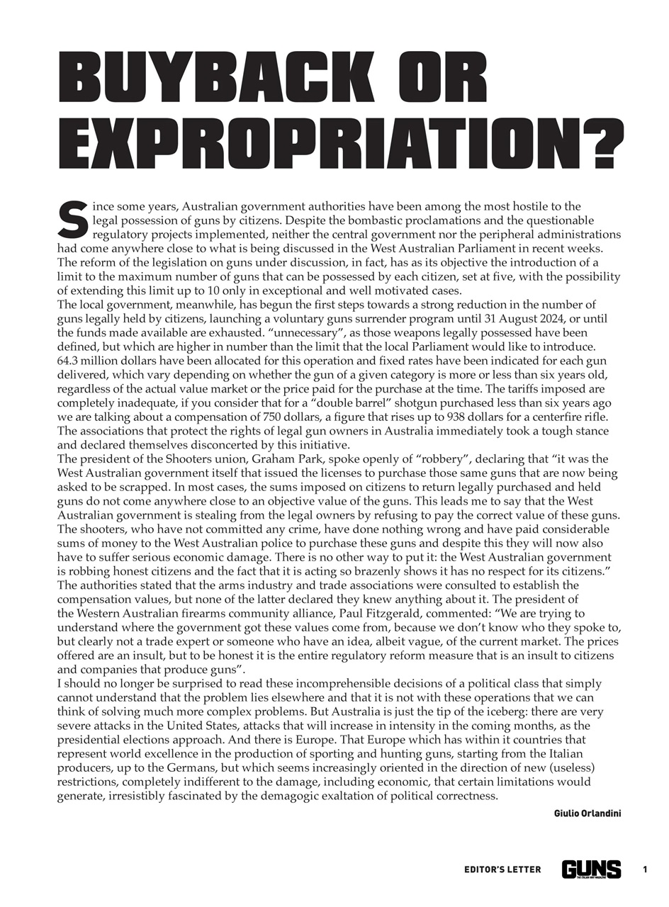 GUNS: The Italian Way Magazine Preview Pages