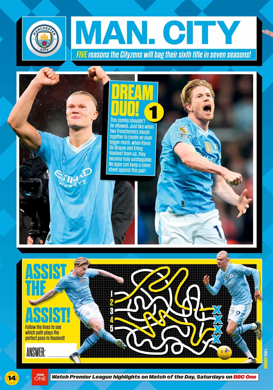 Match of the Day Preview Pages