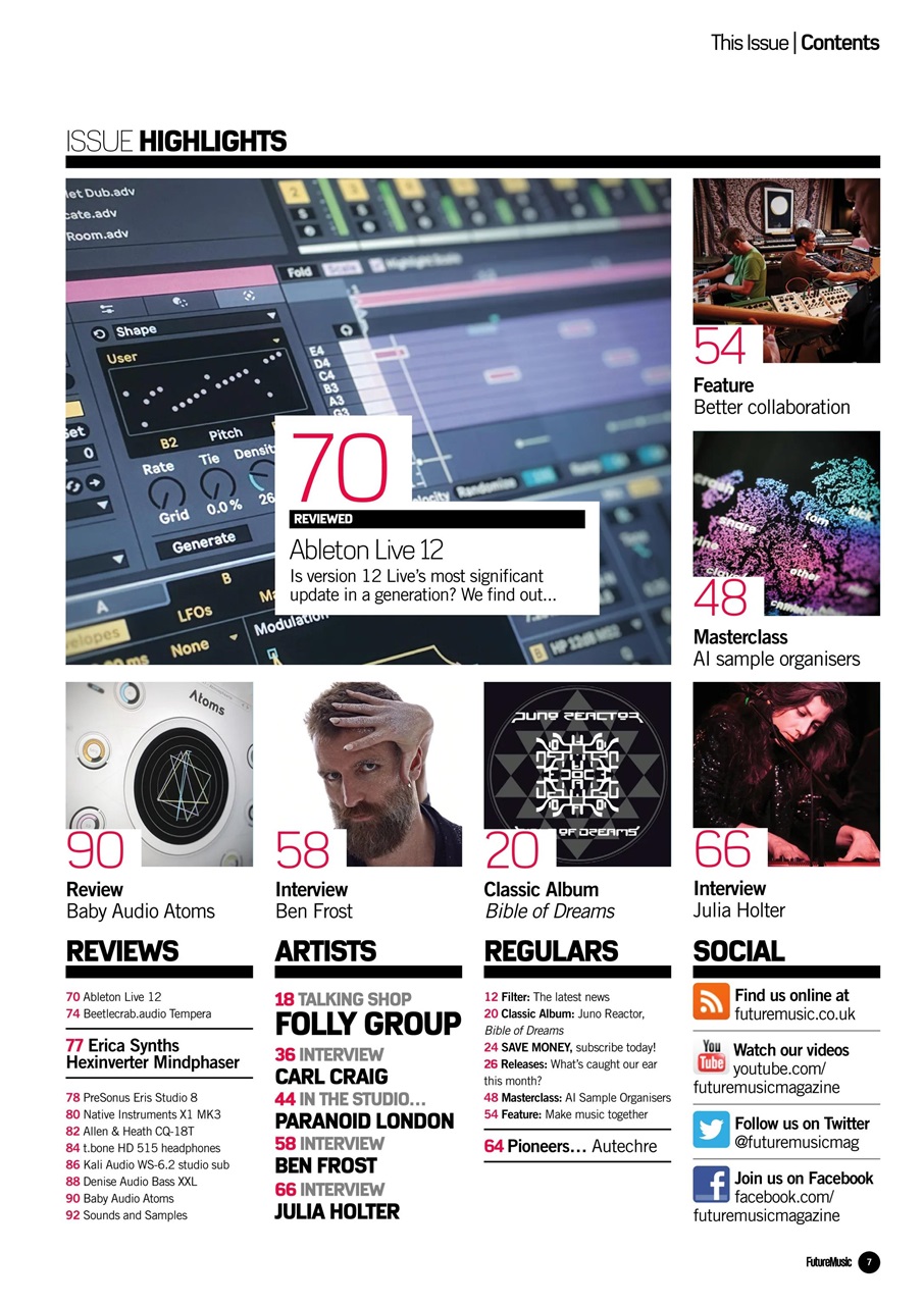 Future Music Preview Pages