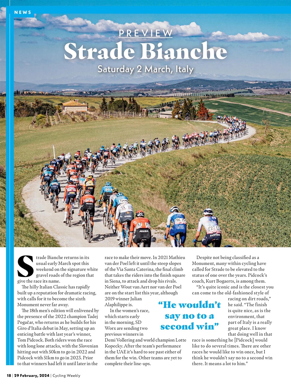 Cycling Weekly Preview Pages