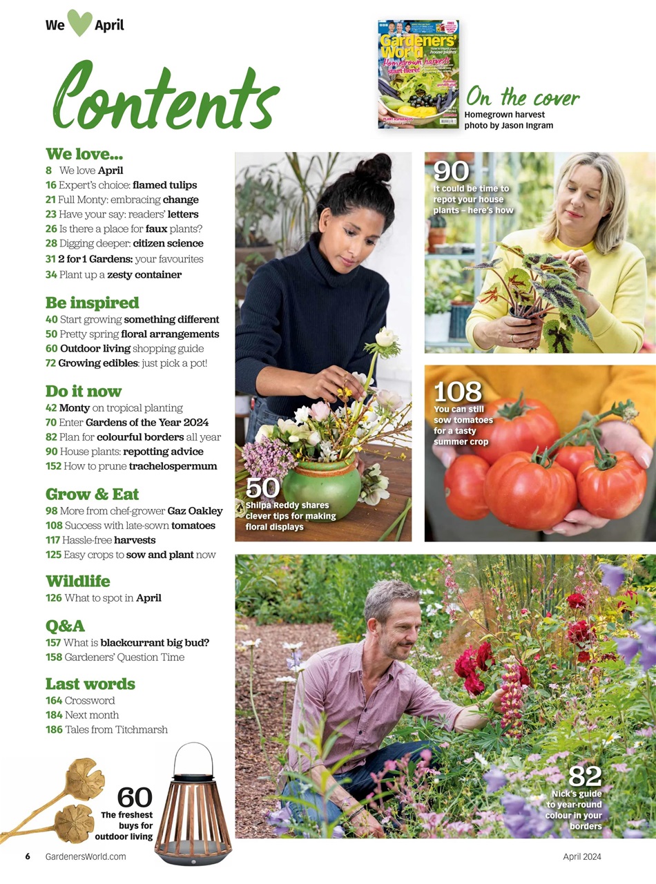 BBC Gardeners’ World Magazine Preview Pages