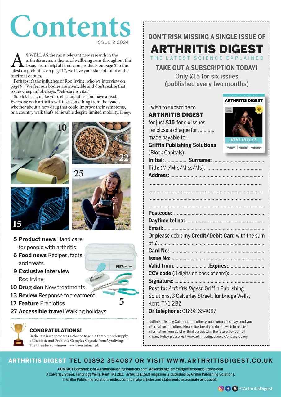 Arthritis Digest Preview Pages