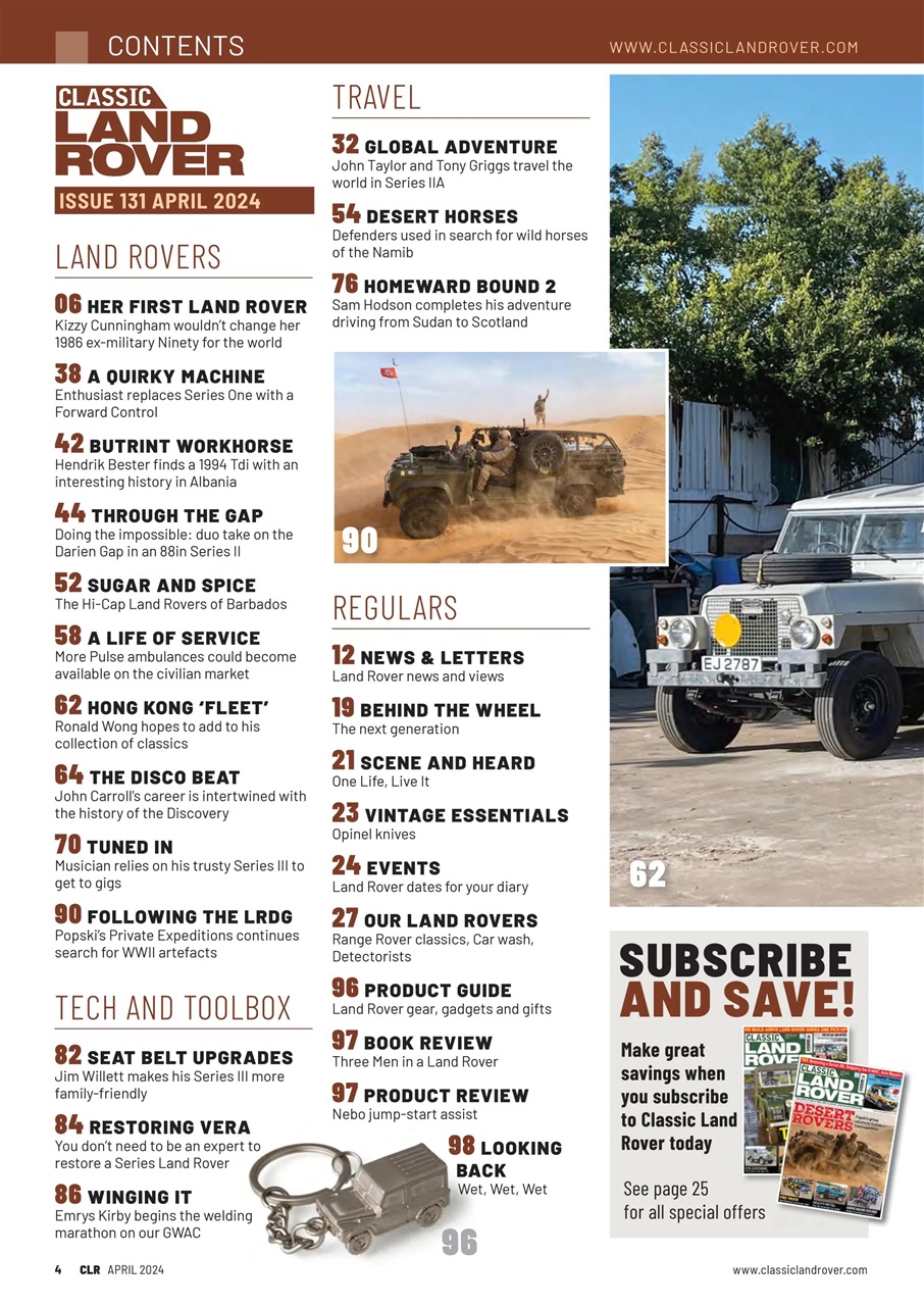 Classic Land Rover Magazine Preview Pages