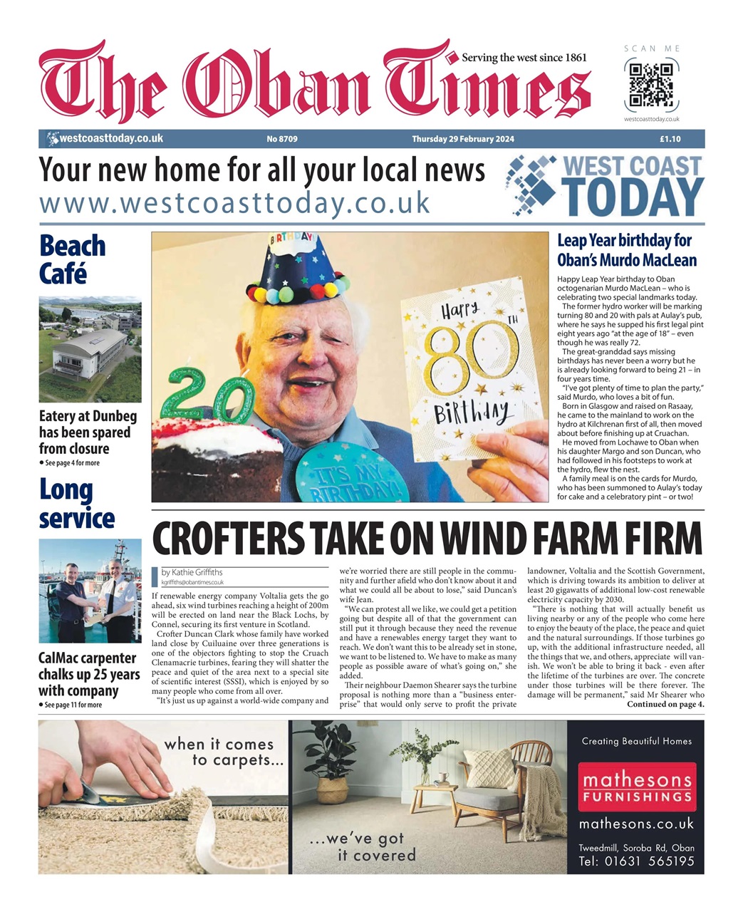 The Oban Times & Lochaber Times Preview Pages