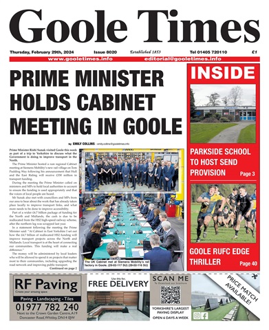 Goole Times issue February 29th 2024