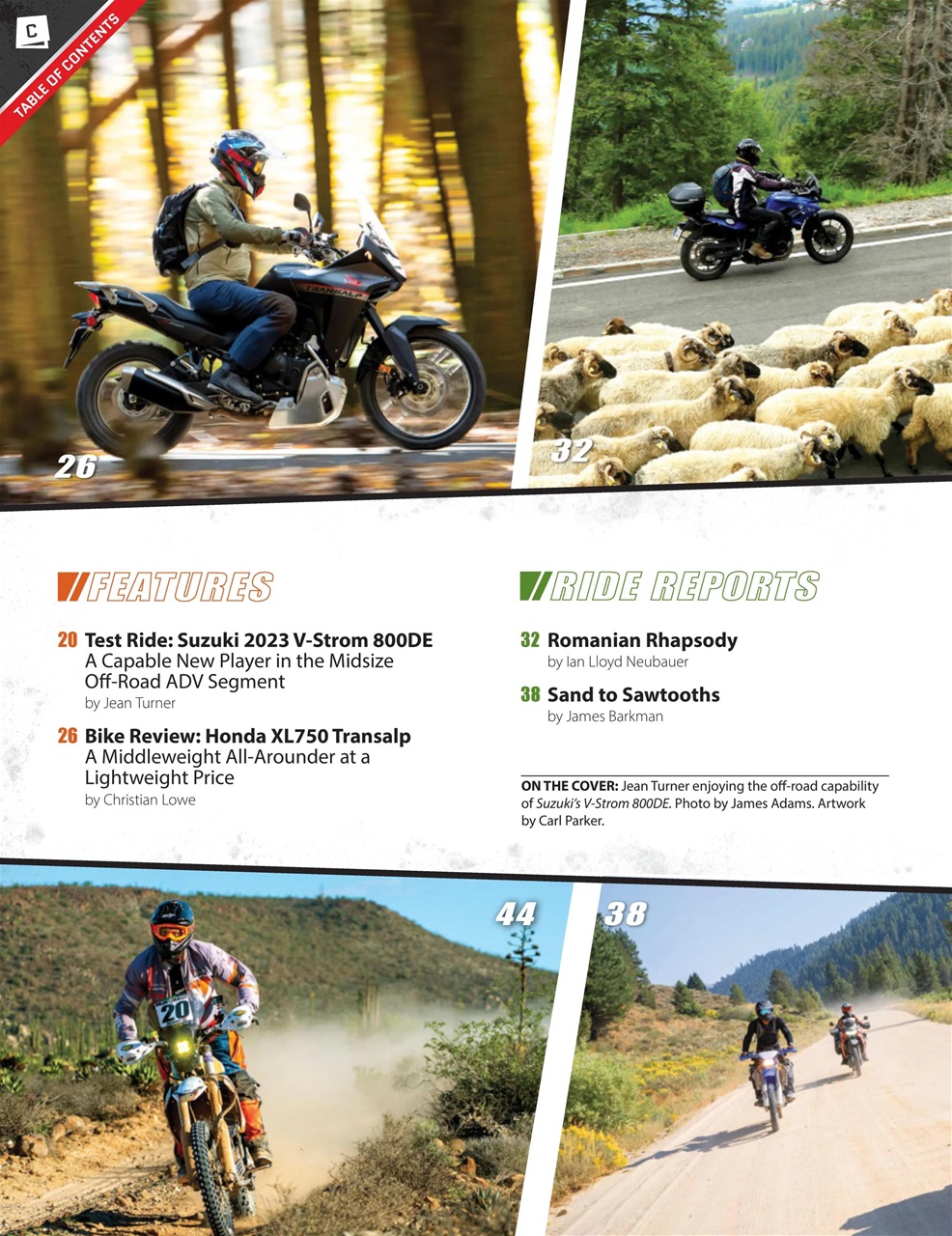 Adventure Motorcycle Preview Pages