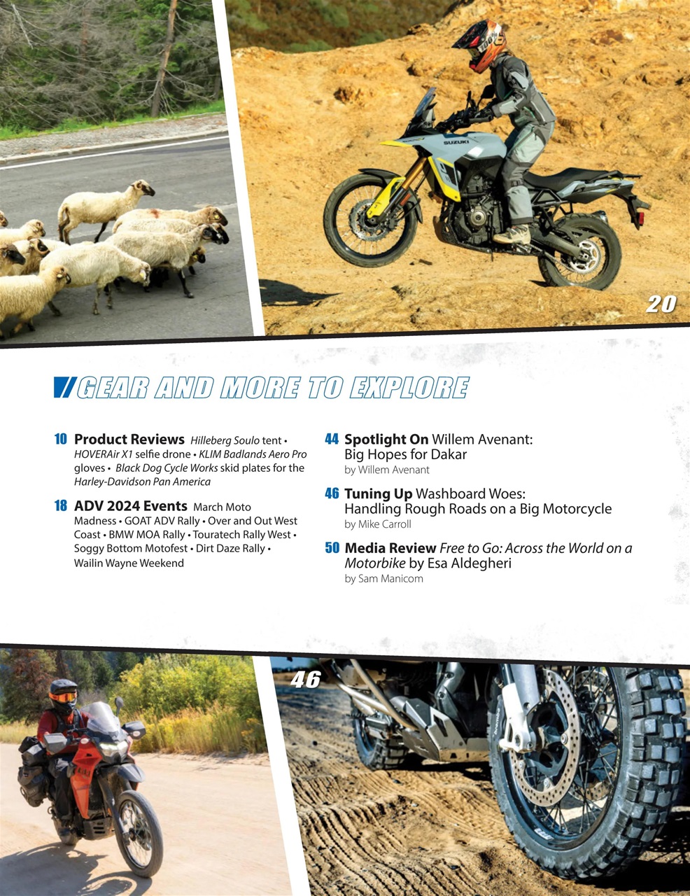Adventure Motorcycle Preview Pages