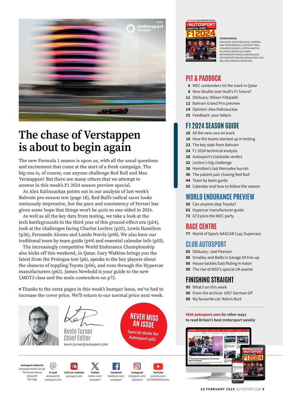 Autosport Preview Pages