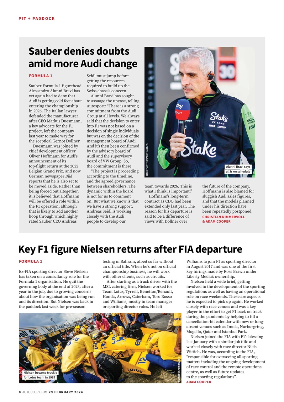 Autosport Preview Pages