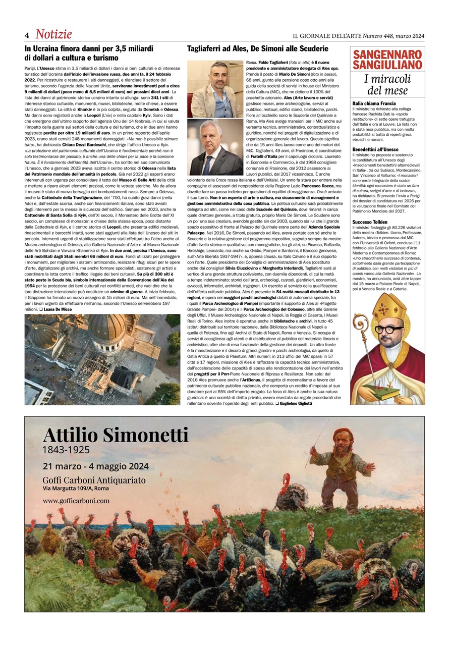 Il Giornale Dell’Arte Preview Pages