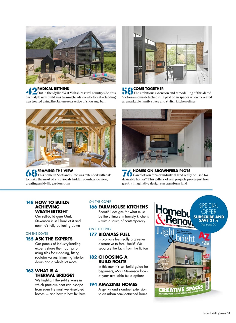 Homebuilding & Renovating Magazine Preview Pages
