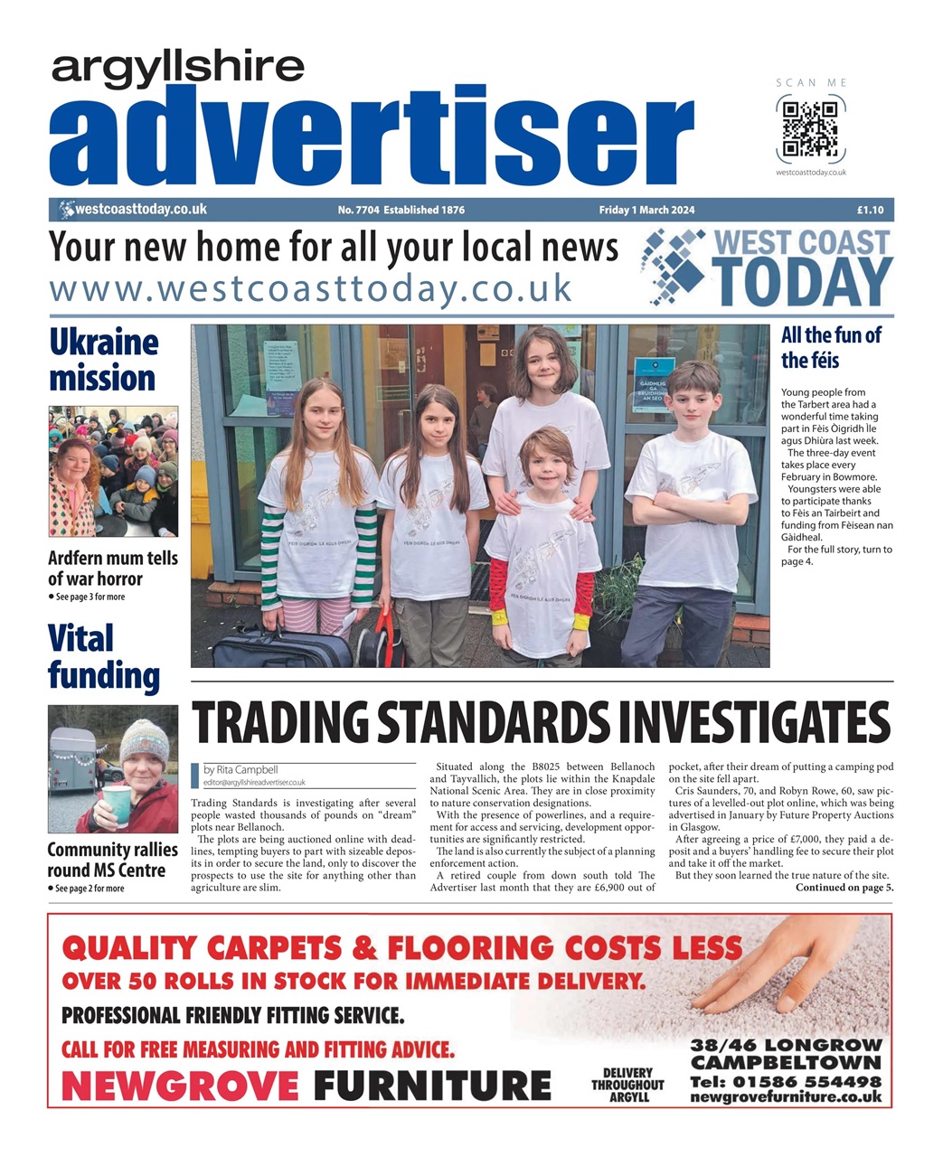 Argyllshire Advertiser Preview Pages