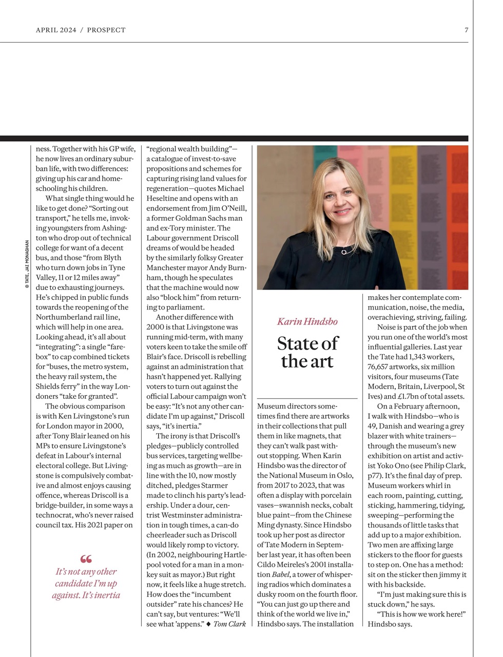 Prospect Magazine Preview Pages