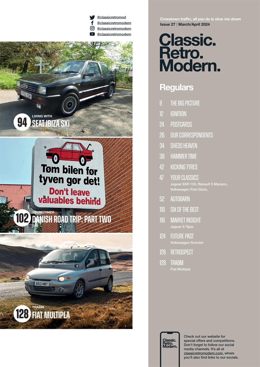 Classic Retro Modern Magazine Preview Pages