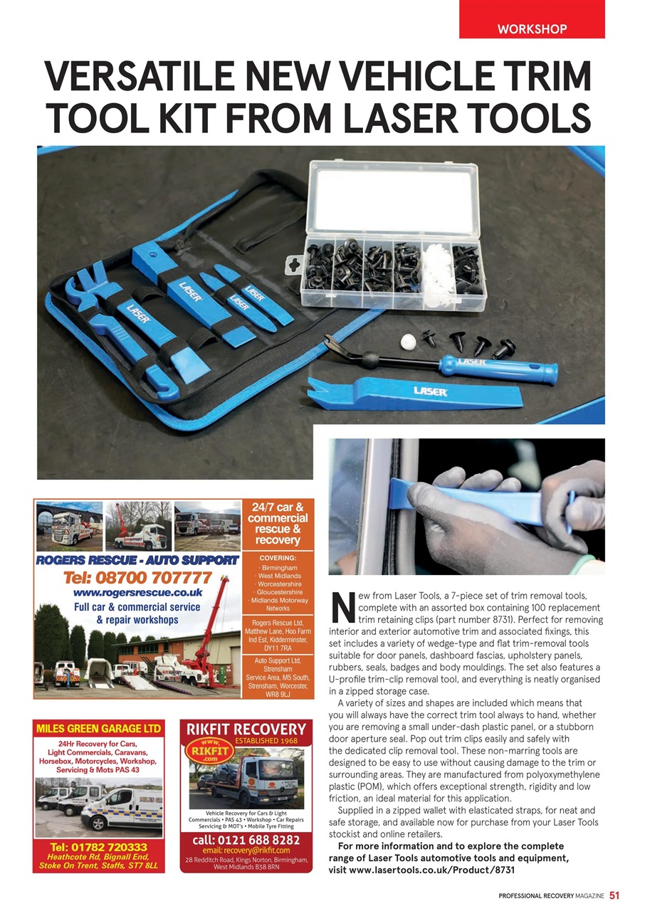 Professional Recovery Magazine Preview Pages