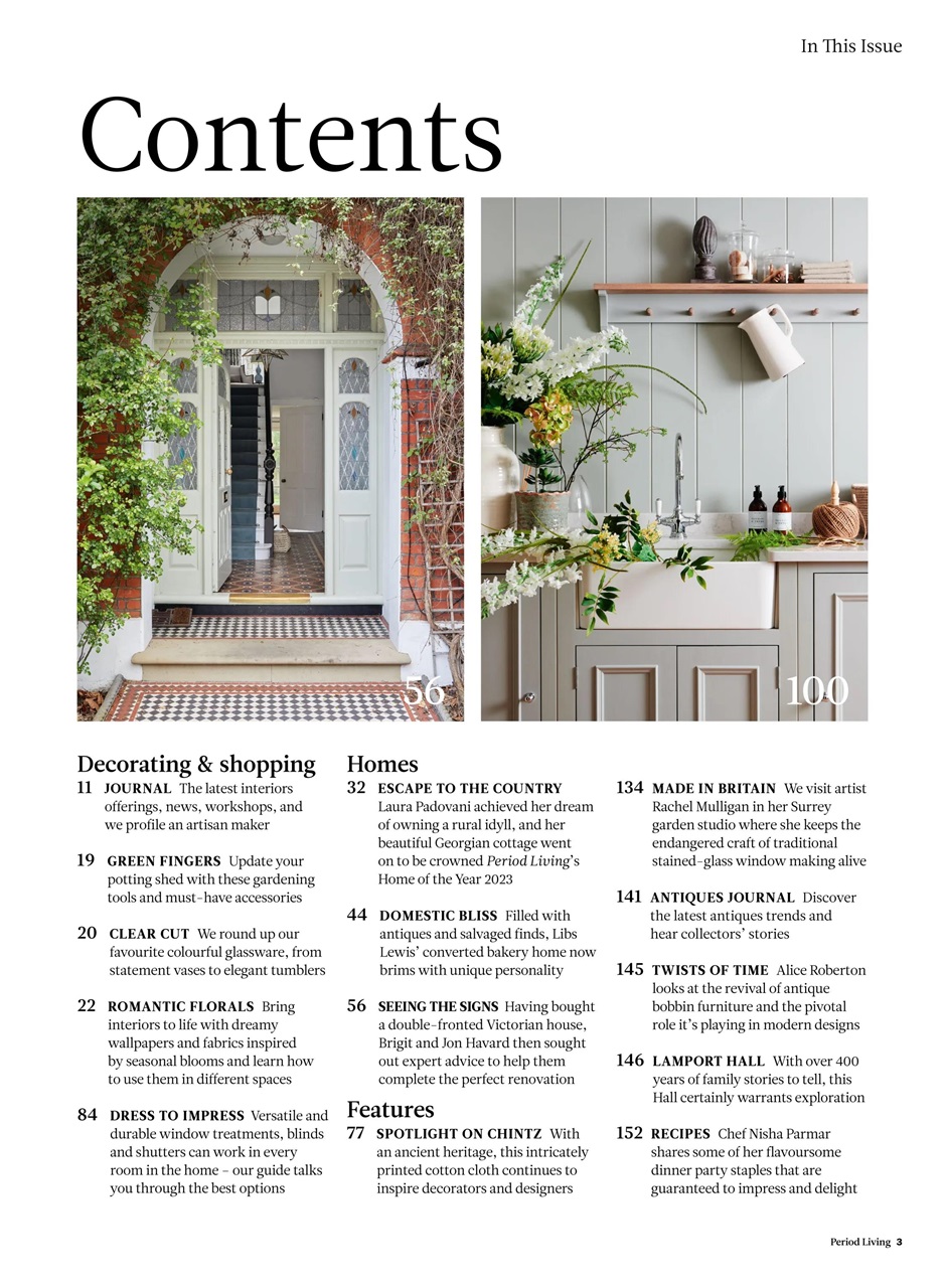 Period Living Magazine Preview Pages