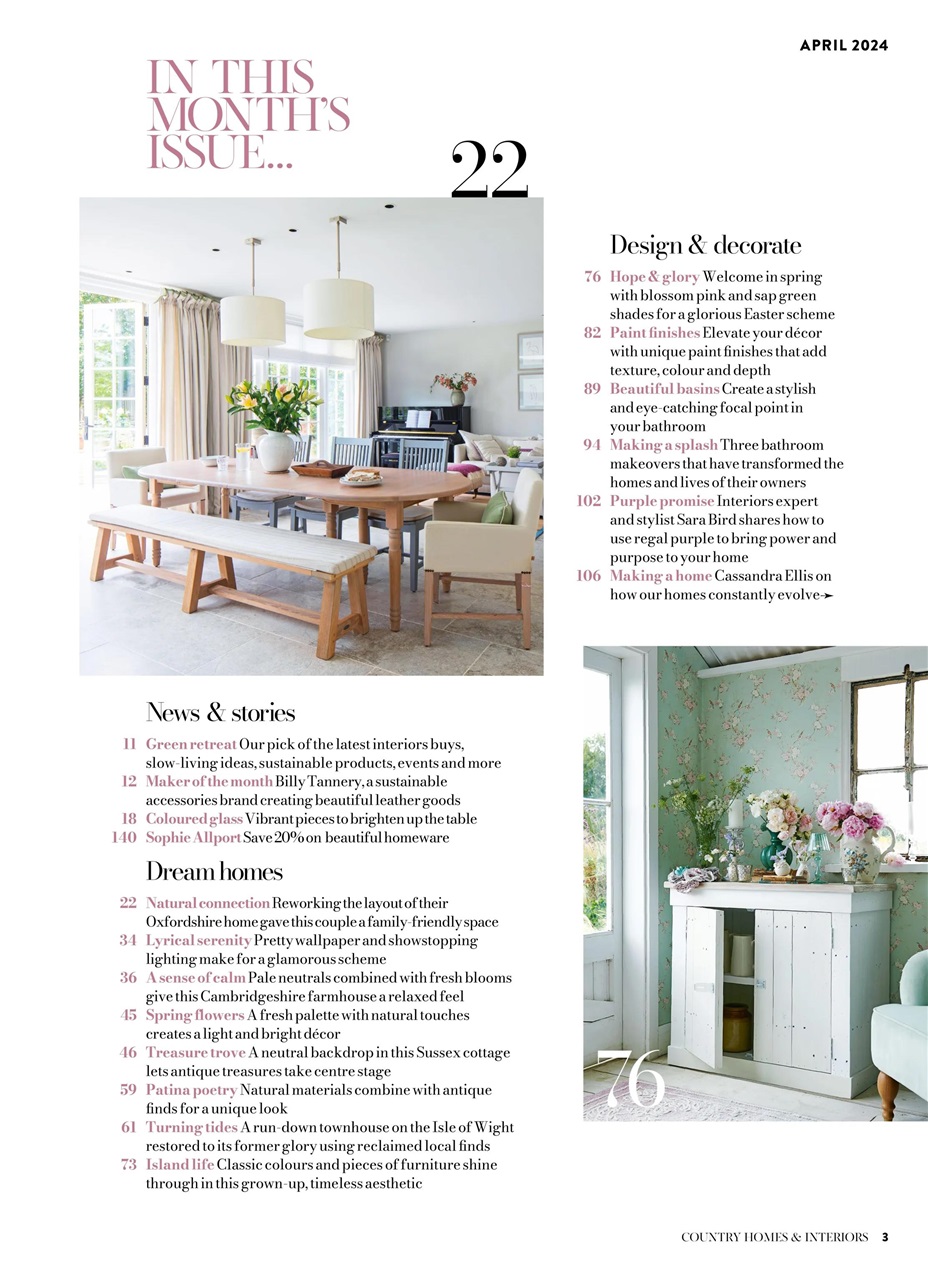 Country Homes & Interiors Preview Pages
