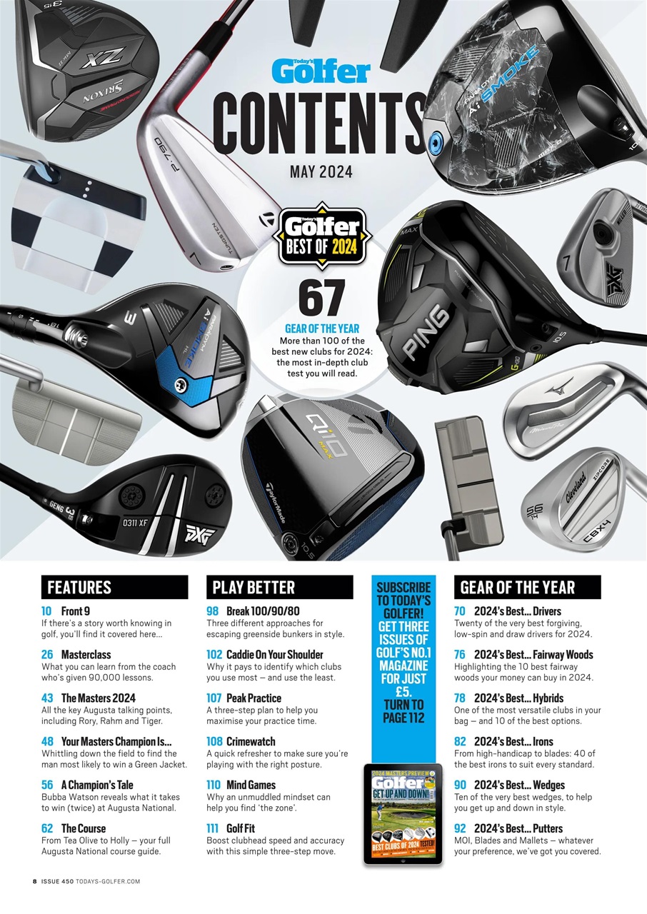 Today's Golfer Preview Pages