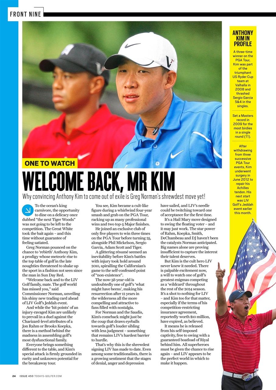 Today's Golfer Preview Pages