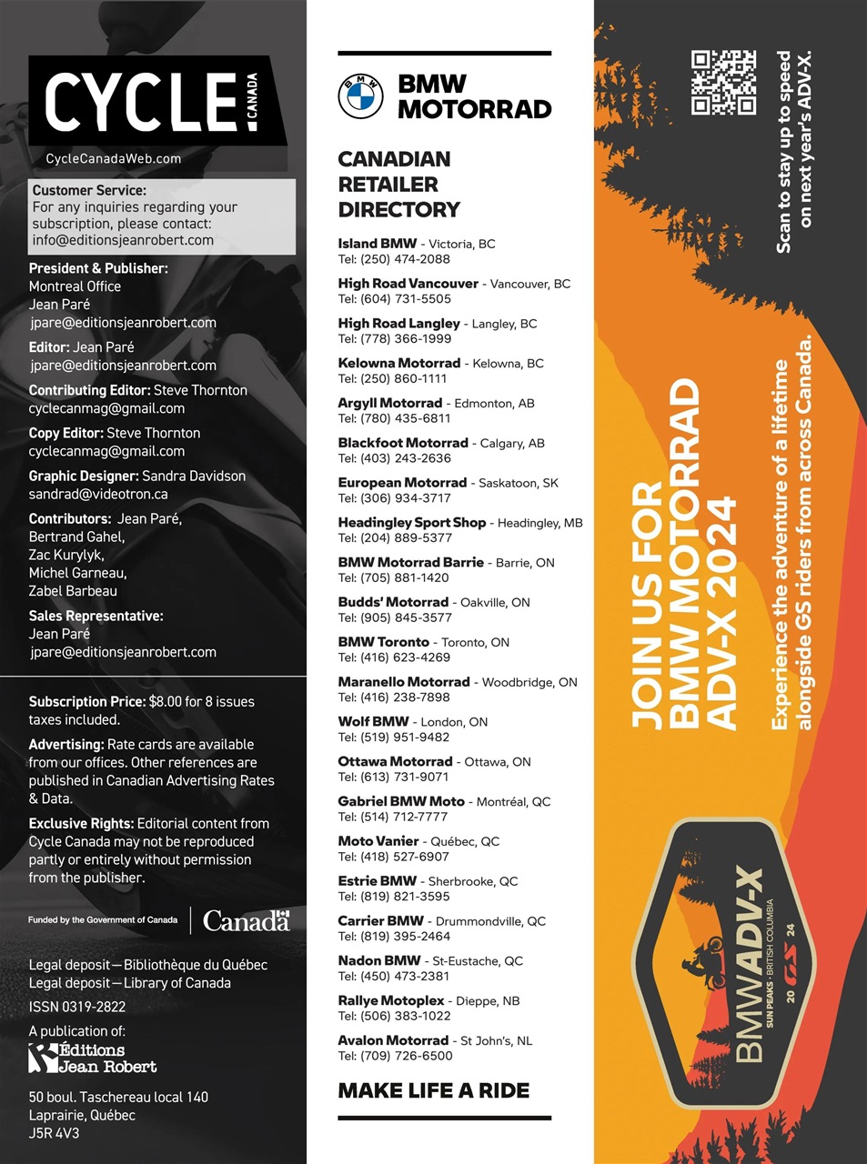 Cycle Canada Preview Pages