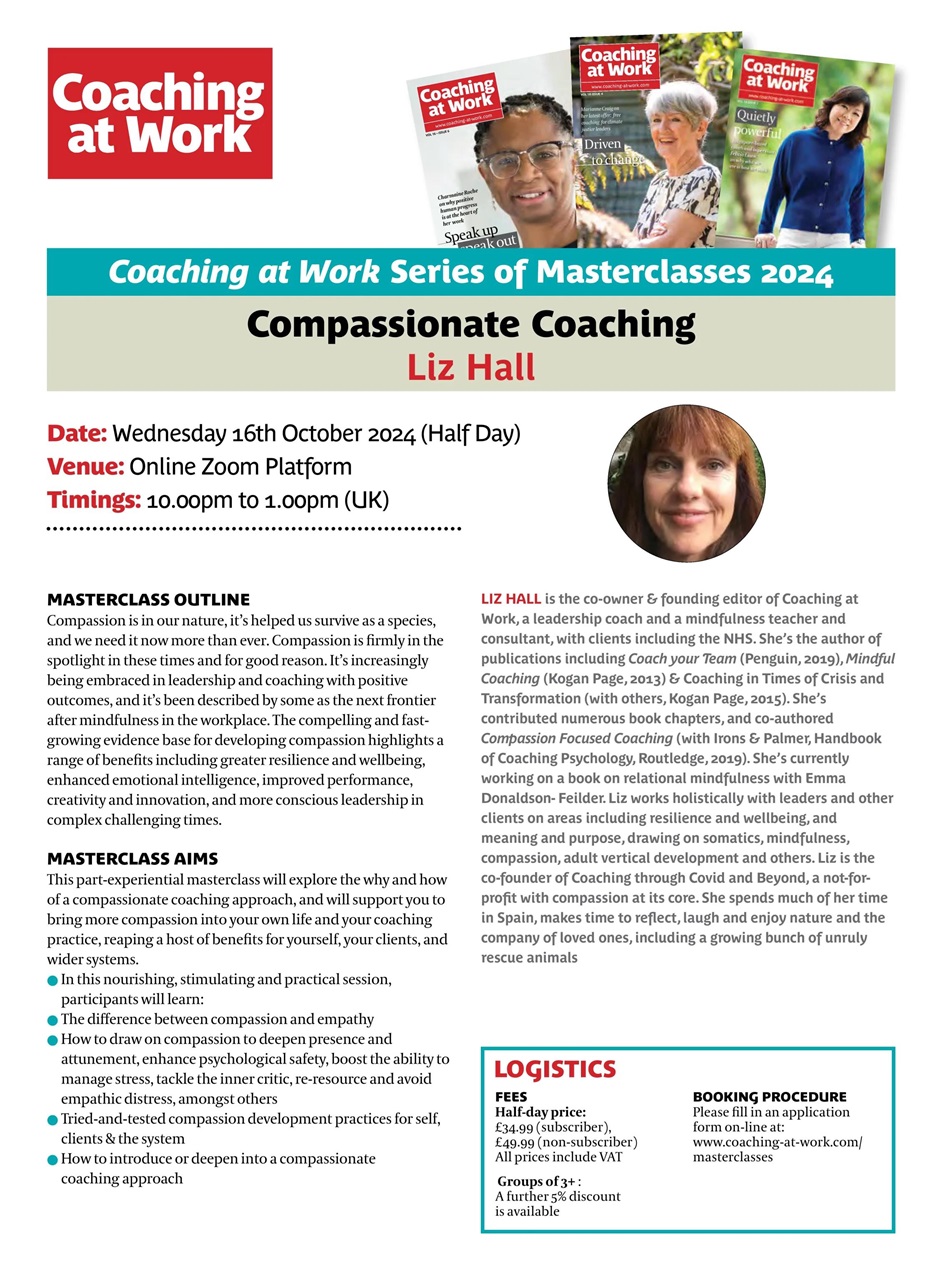 Coaching at Work Preview Pages