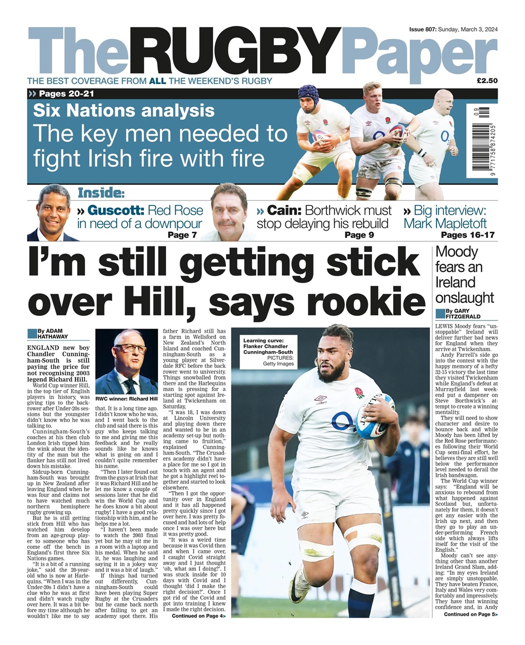 The Rugby Paper Preview Pages