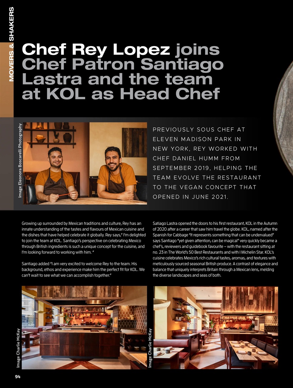 Chef & Restaurant Magazine Preview Pages