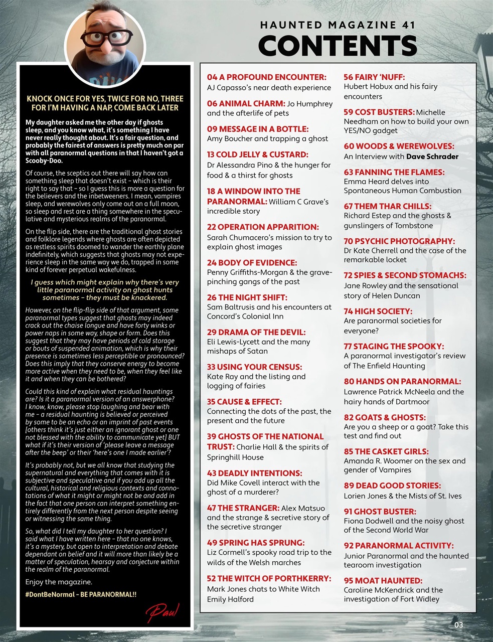 Haunted Magazine Preview Pages