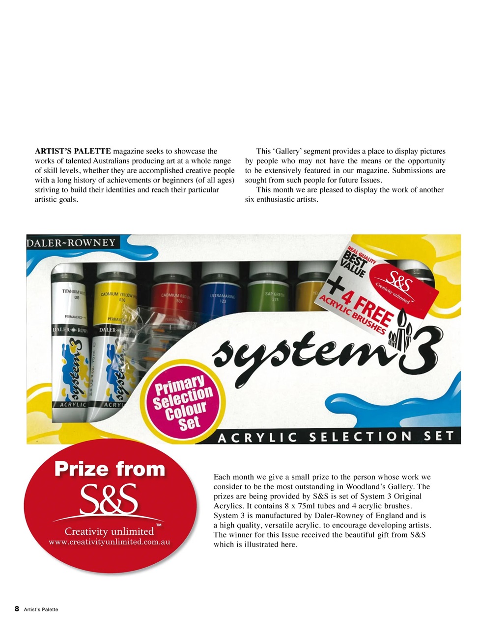 Artist's Palette Preview Pages