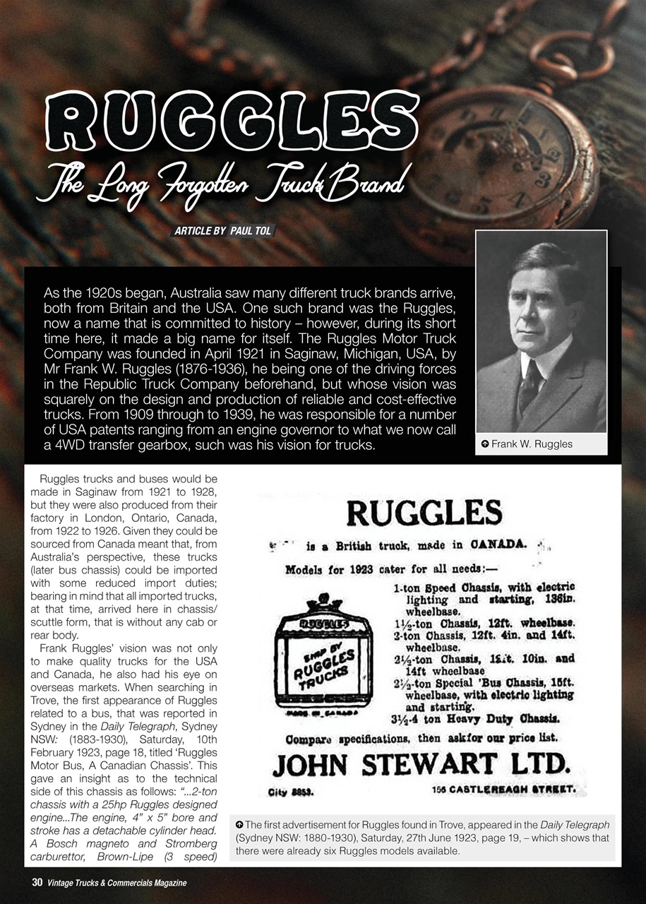 Vintage Trucks & Commercials Preview Pages