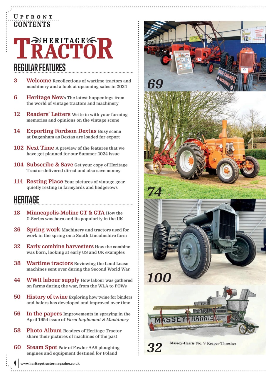 Classic Tractor Preview Pages
