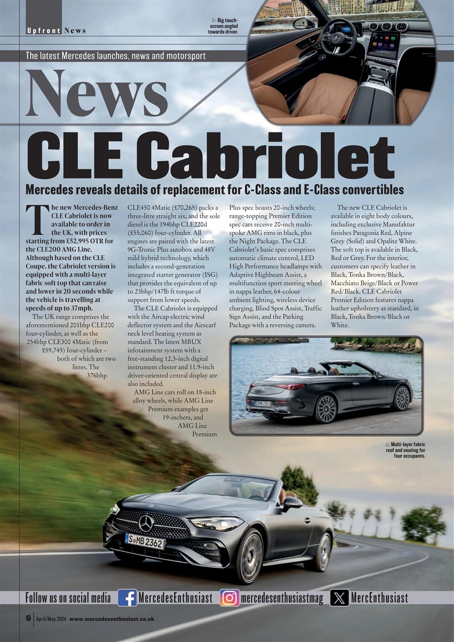 Mercedes Enthusiast Preview Pages